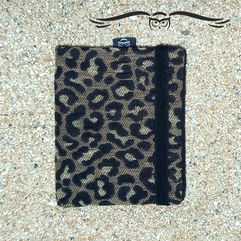 Portefeuille unisexe Leopard beige, modèle TEXEL.