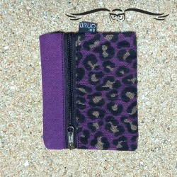Unisex lilac Leopard wallet, TEXEL.
