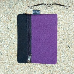 Cartera unisex lisa color lila, TEXEL.