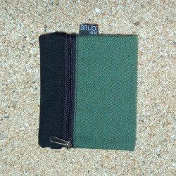 Cartera unisex llisa color verd, TEXEL.