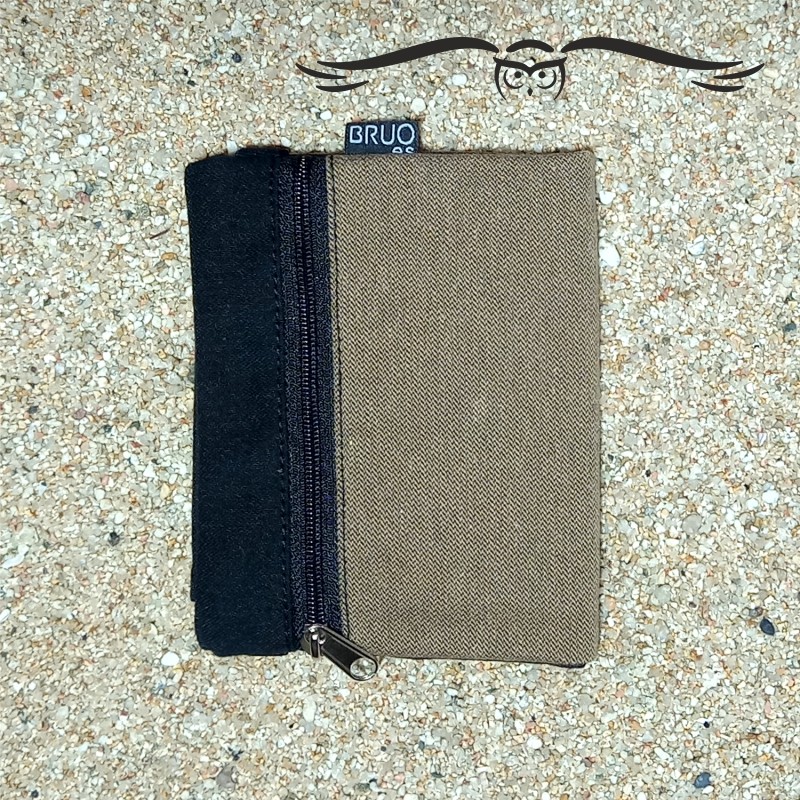Unisex smooth beige wallet, TEXEL.