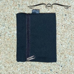 Unisex smooth black wallet, TEXEL. 2