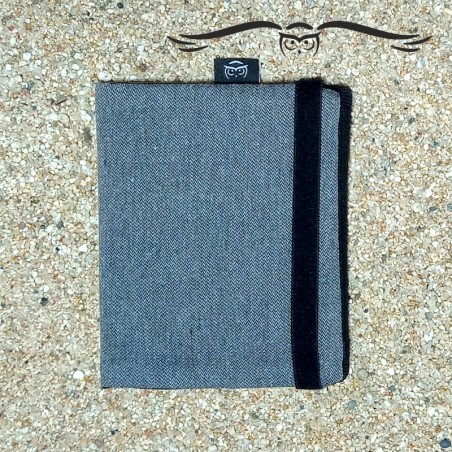 Portefeuille unisexe lisse gris, modèle TEXEL.