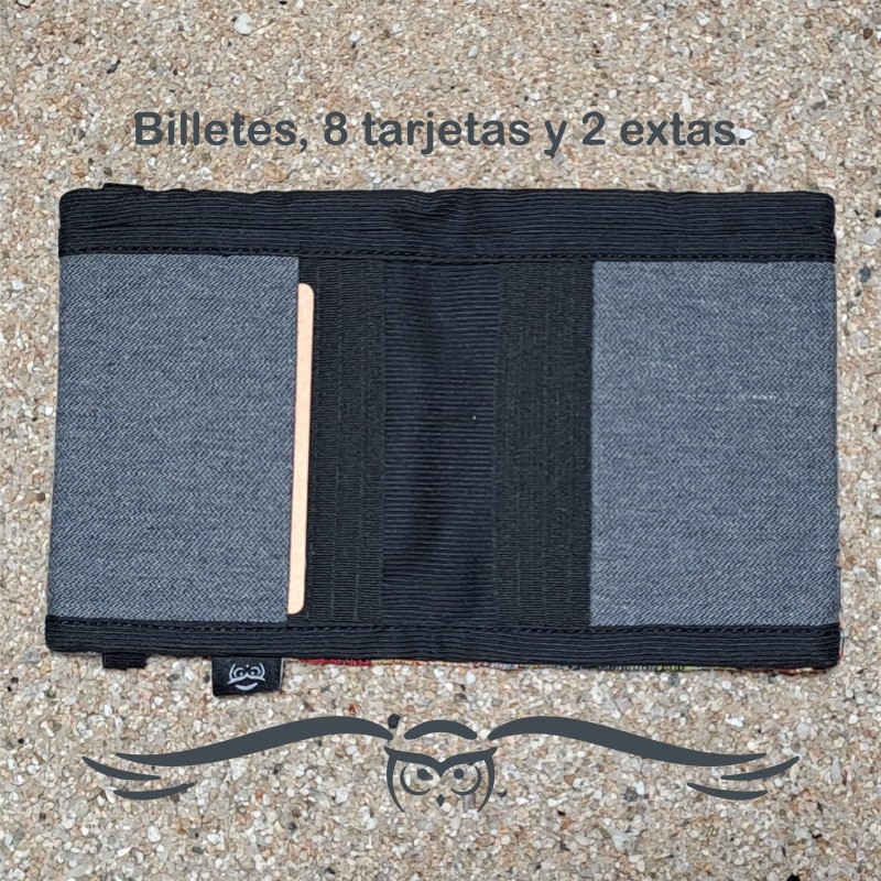 Portefeuille unisexe lisse gris, modèle TEXEL.