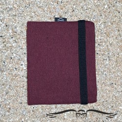 Cartera unisex lisa color granate, TEXEL. 2