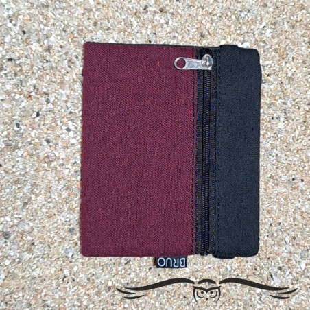 Unisex smooth garnet wallet, TEXEL.