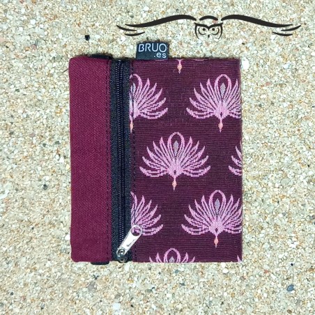 Unisex garnet bird wallet, TEXEL.