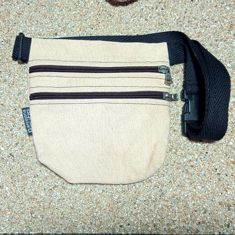 Sac ceinture Camel 2 poches.