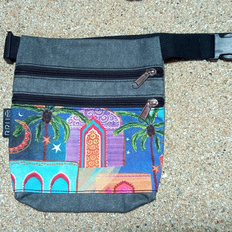 Sac ceinture A4 modèle Kauai deux poches.