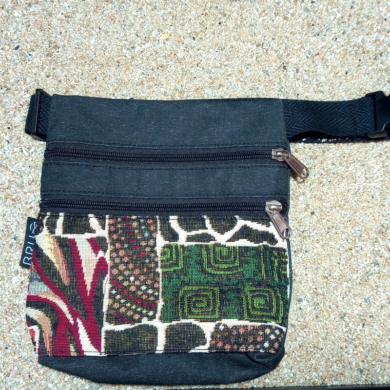 Sac ceinture A5 modèle Kauai deux poches.