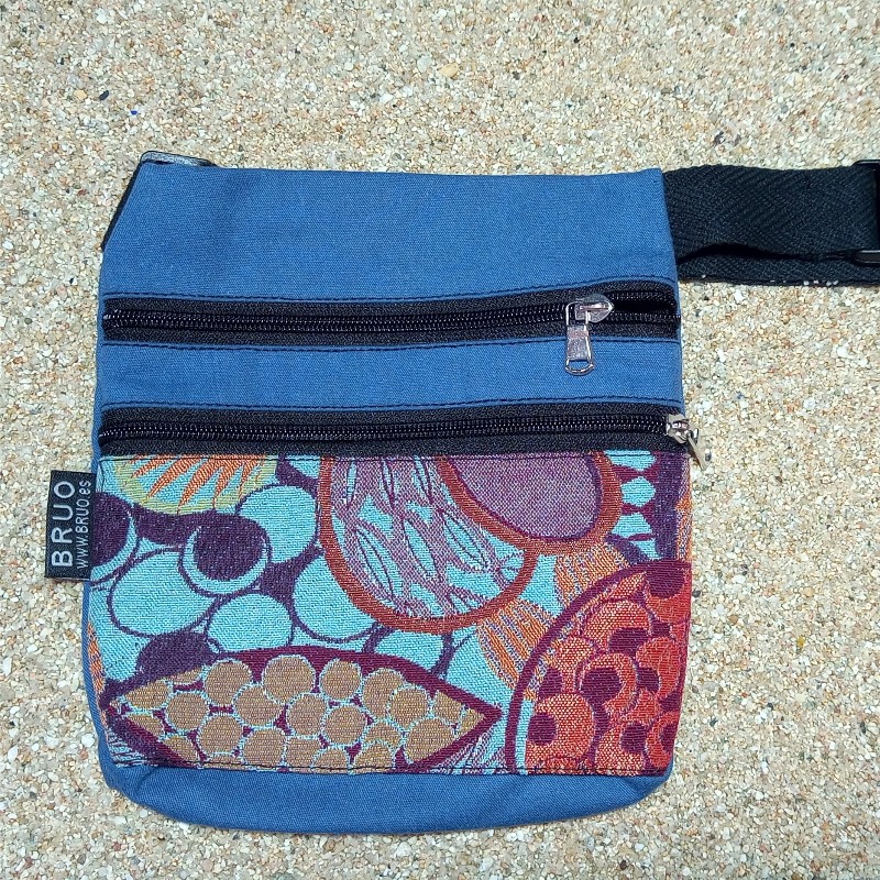 Waist bag belt fanny pack Kauai 2 pockets A6