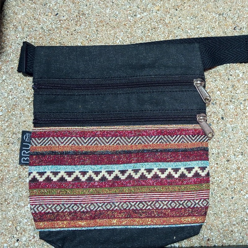 Waist bag belt fanny pack Kauai 2 pockets A7