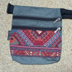 Waist bag belt fanny pack Kauai 2 pockets A8