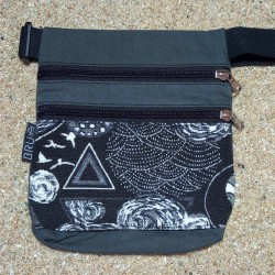 Waist bag belt fanny pack Kauai 2 pockets A11