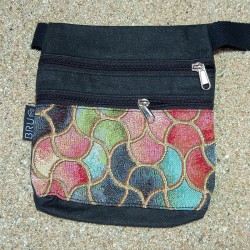 Waist bag belt fanny pack Kauai 2 pockets A12