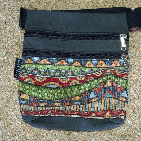 Waist bag belt fanny pack Kauai 2 pockets A15