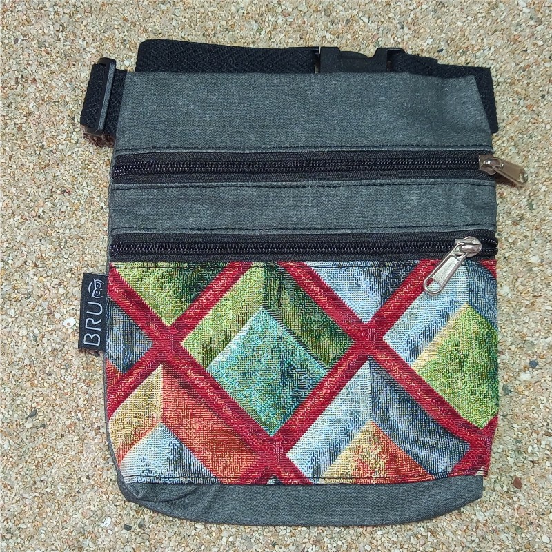 Waist bag belt fanny pack Kauai 2 pockets A26