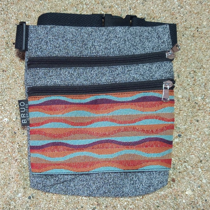 Waist bag belt fanny pack Kauai 2 pockets A28