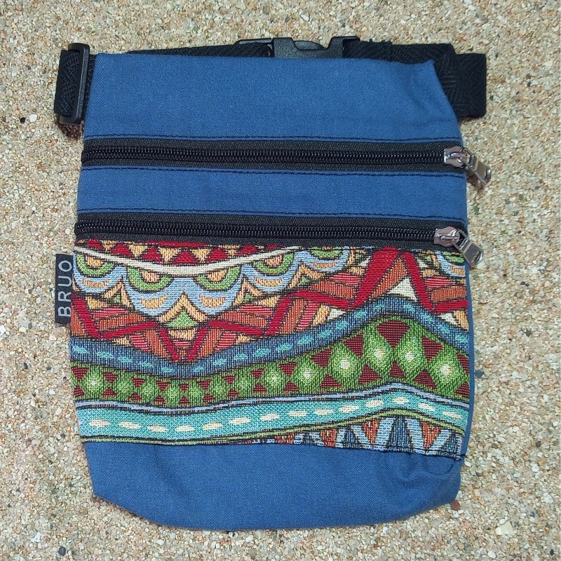 Waist bag belt fanny pack Kauai 2 pockets A29