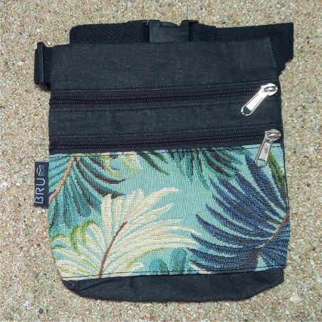 Waist bag belt fanny pack Kauai 2 pockets A32