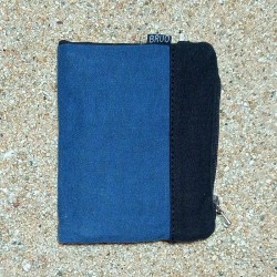 Old Unisex BLUE wallet, TEXEL.