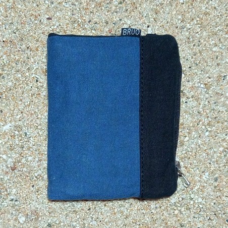 Old Unisex BLUE wallet, TEXEL.