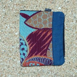 Portefeuille ancien D Bleu unisexe, modèle TEXEL.