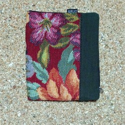 Cartera antiga unisex Flower RED, TEXEL.