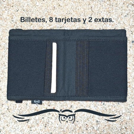 Portefeuille ancien NOIR unisexe, modèle TEXEL.