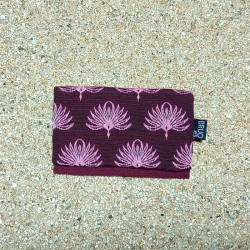 Guadalupe card holder & coin purse. Garnet birds,...