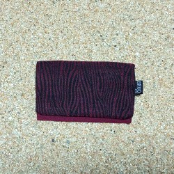 Guadalupe card holder & coin purse. Mini garnet zebra,...