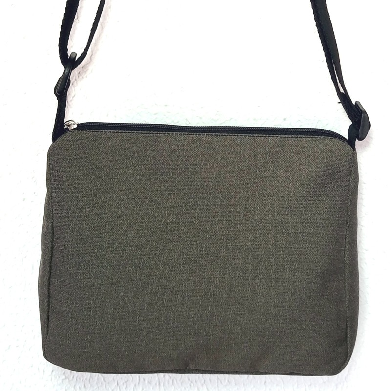 Sac á main large, éventail taupe à 4 poches,...