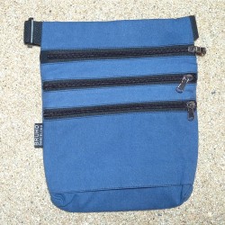 BLUE C fanny pack 3 pockets 100% cotton