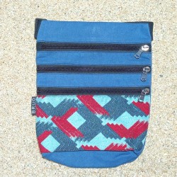 Sac ceinture BLUE E poches 100% coton