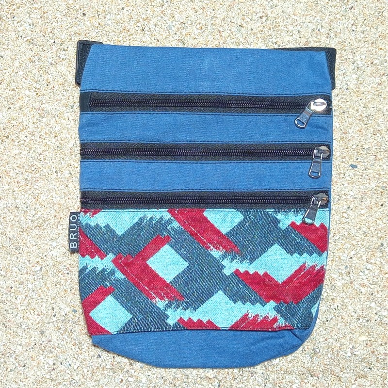 Sac ceinture BLUE E poches 100% coton