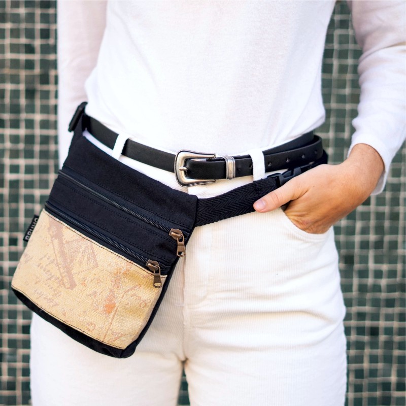 Sac ceinture A27 modèle Kauai deux poches.
