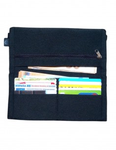 Cartera doble negre, Sylt.