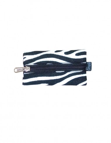 Black & white zebra Ko Mak purse with key ring,...