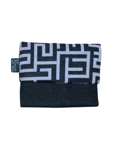 Lilac labyrinth unisex mini wallet, Romano.