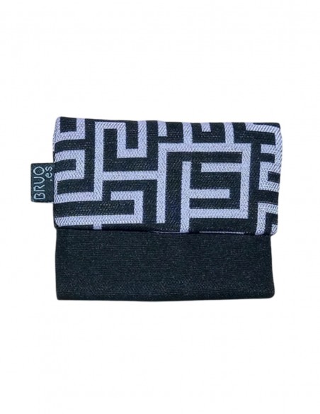 Lilac labyrinth unisex mini wallet, Romano.