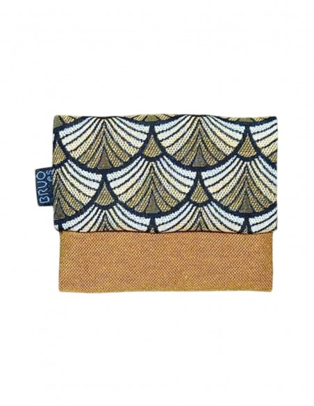 Mustard fan unisex mini wallet, Romano.