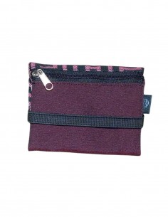 Garnet labyrinth unisex mini wallet, Romano. 2