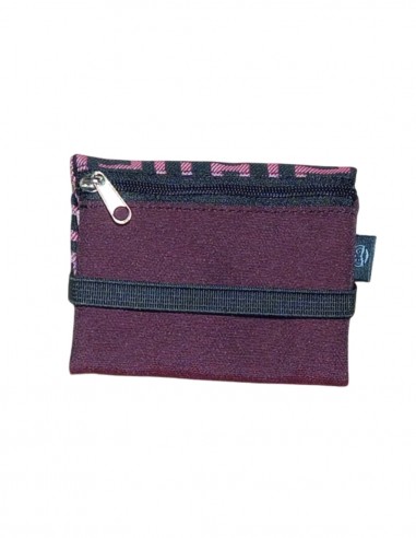 Garnet labyrinth unisex mini wallet, Romano.