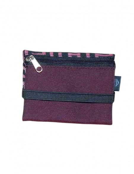 Garnet labyrinth unisex mini wallet, Romano.