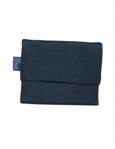 Mini cartera unisex negre, Romano.