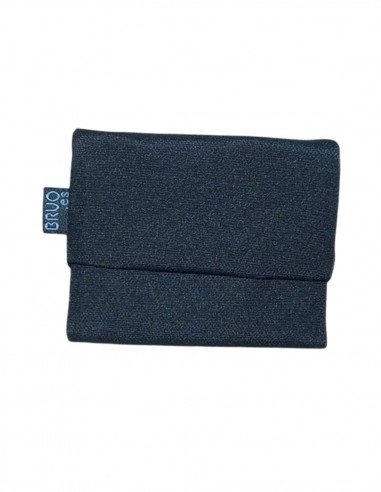 Black unisex mini wallet, Romano.