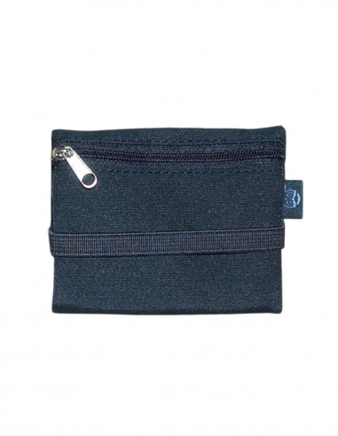 Black unisex mini wallet, Romano.