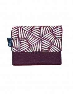 Mini cartera unisex paly granat, Romano.