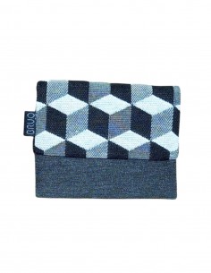 Mini cartera unisex cubs blanc i negre, Romano.