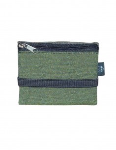 Mini cartera unisex fulletes verdes, Romano. 2